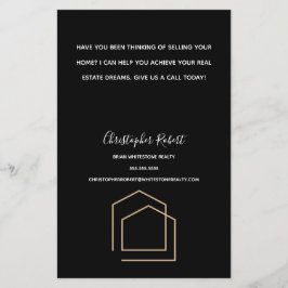 Classy Black Real Anwesen Flyer