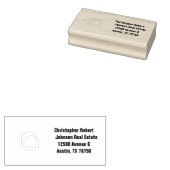 Classy Black Real Anwesen Gummistempel (Stempel)