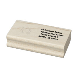 Classy Black Real Anwesen Gummistempel