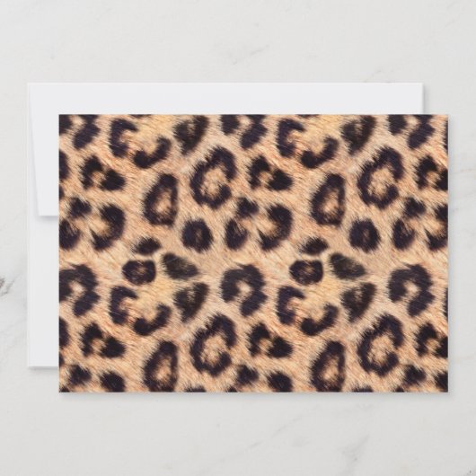 Classy Black Ribbon Leopard Print Retirement Party Einladung (Rückseite)