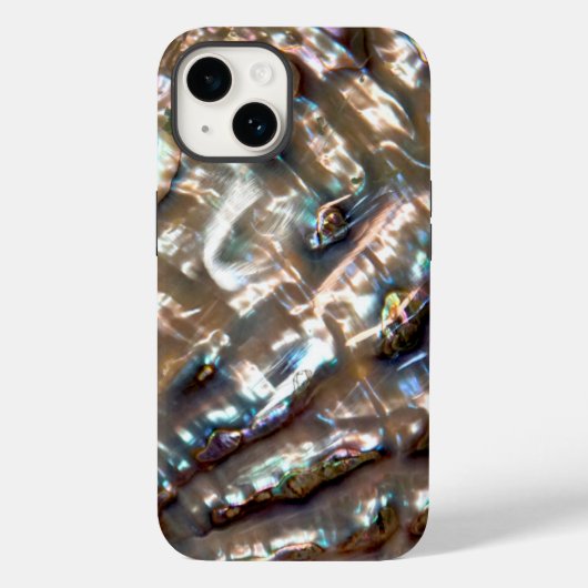 Classy Bling Abalone Muschel Design Case-Mate iPhone Hülle (Rückseite)