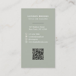 Classy Blooming Floral | Soziale Medien Visitenkarte