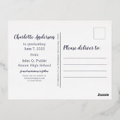 Classy Blue 2023 Foto Abschluss Ankündigung (Rückseite)