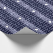 Classy Blue Baroque Muster von Leah G - Hubs Geschenkpapier (Ecke)