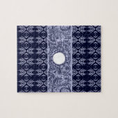 Classy Blue Baroque Muster von Leah G - Hubs Puzzle (Horizontal)