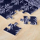 Classy Blue Baroque Muster von Leah G - Hubs Puzzle (Seite)