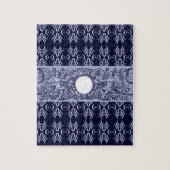 Classy Blue Baroque Muster von Leah G - Hubs Puzzle (Vertikal)
