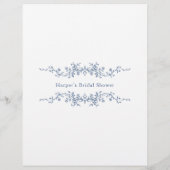 Classy Blue 'Bridge or Groom' Brautparty (Rückseite)