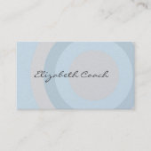 Classy Blue Circles Visitenkarte (Vorderseite)