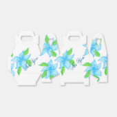 Classy Blue Flower Guest Bevorzugung Geschenkschachtel (Ungefaltet)