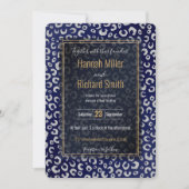 Classy Blue Silver Glitzer Leopard Animal Print (Vorderseite)