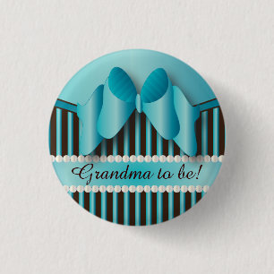 Classy Blue und Brown Streifen Button