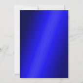 Classy Blue & White Christmas Party Einladung (Rückseite)