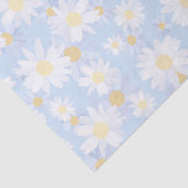 Classy Blue White Daisy Blume Seidenpapier (Ausschnitt)