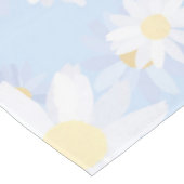 Classy Blue White Daisy Blume Tischdecke (Schrägansicht)