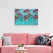 Classy Bluish and maroon Leinwand Art (Insitu (Wohnzimmer))
