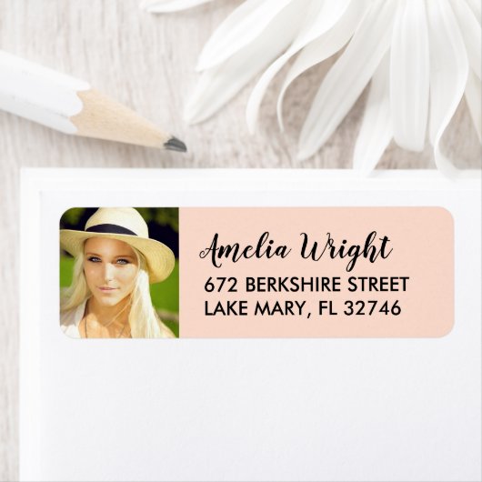 Classy Blush Foto Abschluss Rücksendeadresse (Insitu)