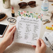 Classy Blush Pink Blume Was ist in deinem Handspie Flyer