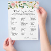 Classy Blush Pink Blume Was ist in deinem Handspie Flyer (Hand)