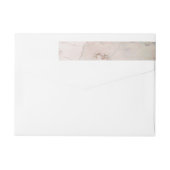 CLASSY BLUSH PINK DUSKY ROSE GOLD AGATE ADRESSE (Rückseite)