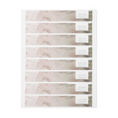 CLASSY BLUSH PINK DUSKY ROSE GOLD AGATE ADRESSE (Bogen)