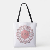 Classy Blush Pink Mandala OM Tasche (Rückseite)