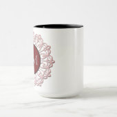 Classy Blush Pink Mandala OM Tasse (Zentrum)