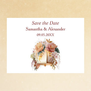 Classy Bohemisch Floral Save the Date