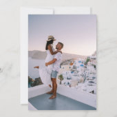 CLASSY BOHO PINK FLORAL WEDD EINLADUNG (Rückseite)