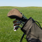 Classy Brown Golf Headcover (In SItu)