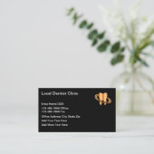 Classy Budget Dentist Ernennung Business Cards Visitenkarte (Stehend Vorderseite)