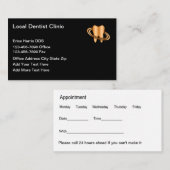 Classy Budget Dentist Ernennung Business Cards Visitenkarte (Vorne/Hinten)