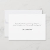 Classy Bulk Business Vielen Dank Karten (Rückseite)