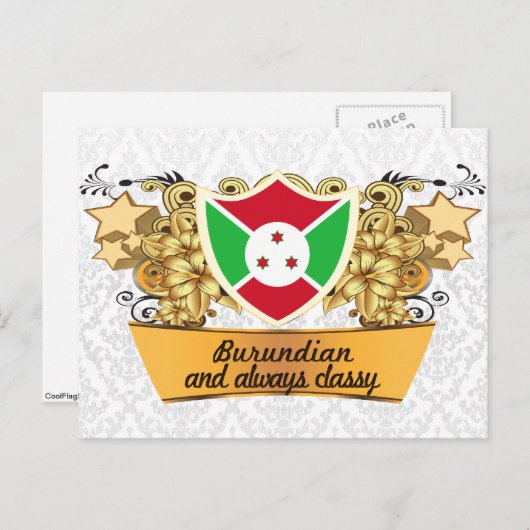 Classy Burundian Postkarte (Vorne/Hinten)