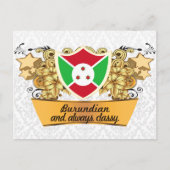 Classy Burundian Postkarte (Vorderseite)