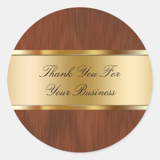 Classy Business Danke Stickers (Vorderseite)
