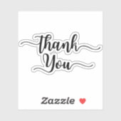 Classy Business Vielen Dank gestalten Aufkleber (Blatt)