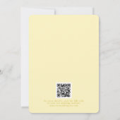 Classy Butter Yellow Elegant Script Save the Date (Rückseite)