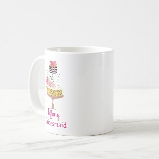 Classy Cake Bridesmaid Kaffeetasse (Vorderseite Links)