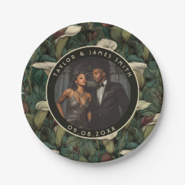 Classy Calle Lilies Teller für Hochzeitssache