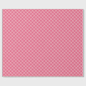 Classy Candy Pink Red White Karo Pattern Geschenkpapier (Flach)