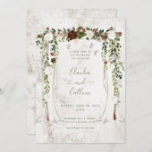 Classy Canopy Wedding Invitation Suite Einladung (Vorne/Hinten)