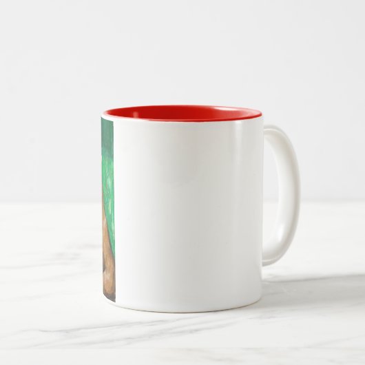 Classy Capybara Zweifarbige Tasse (VorderseiteRechts)