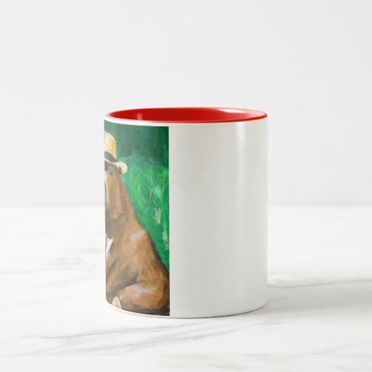Classy Capybara Zweifarbige Tasse (Mittel)