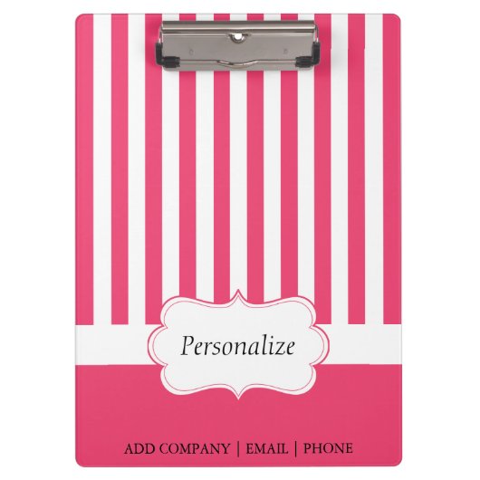 Classy Cayenne Stripes | DIY Text Klemmbrett (Vorderseite)