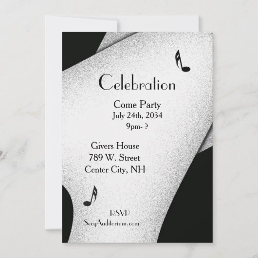 Classy Celebration Party Einladung 5"x 7" (Vorderseite)