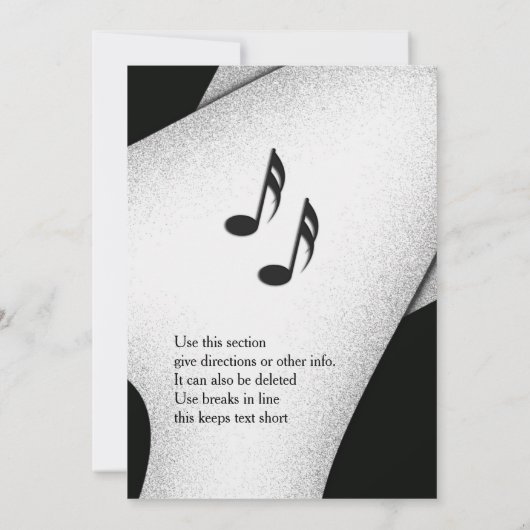 Classy Celebration Party Einladung 5"x 7" (Rückseite)