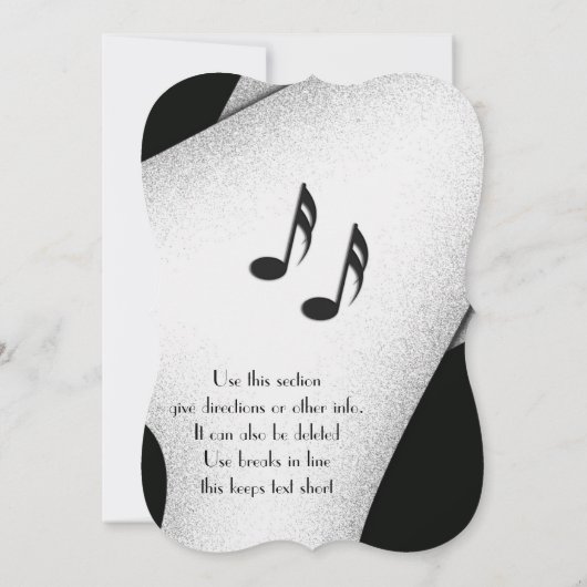 Classy Celebration Partys Einladung (Rückseite)