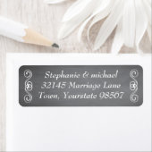 Classy Chalkboard Addres Labels (Insitu)