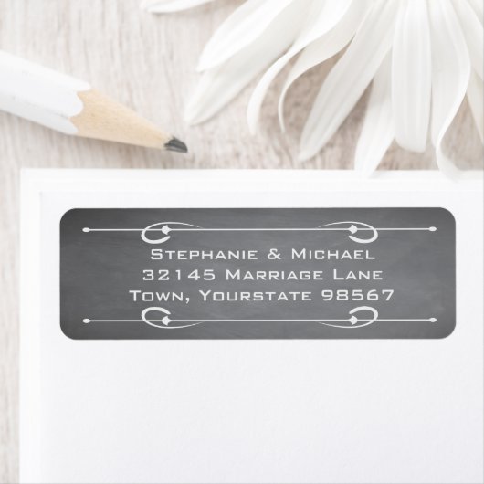 Classy Chalkboard Addres Labels (Insitu)
